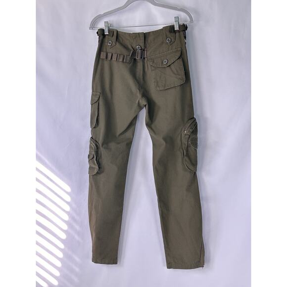 Free Knight Men's Green Cargo Pants Sz 27 - Picture 2 of 4